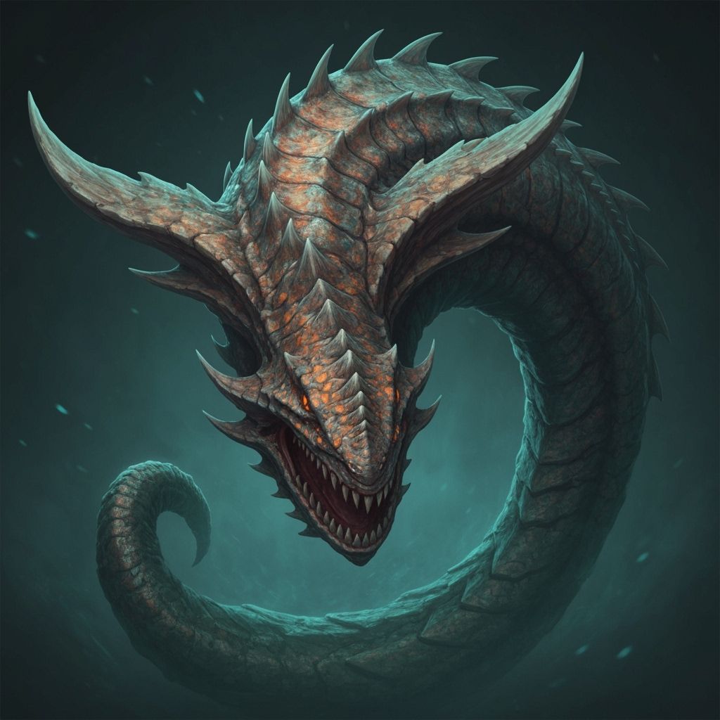 Mythical Kraken Sea Monster Concept Art