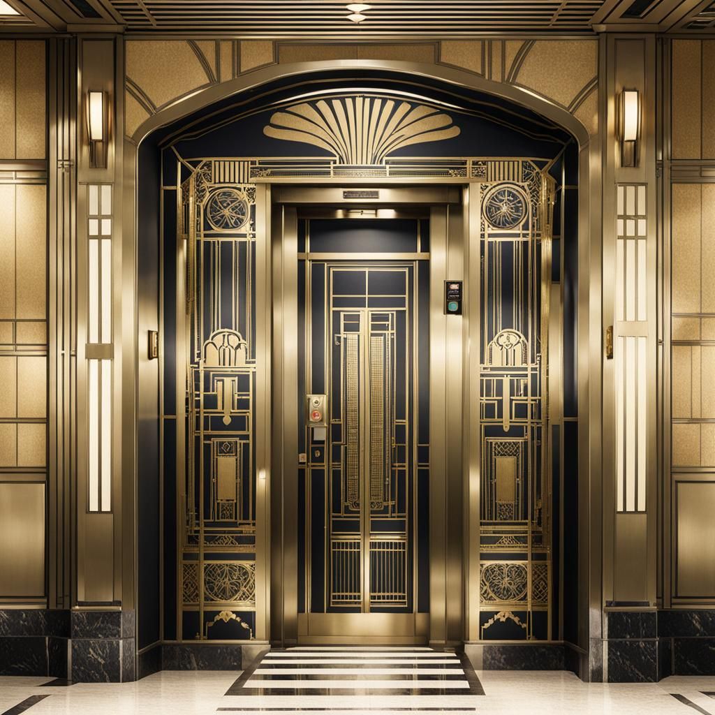 Art Deco 1920s Elevator