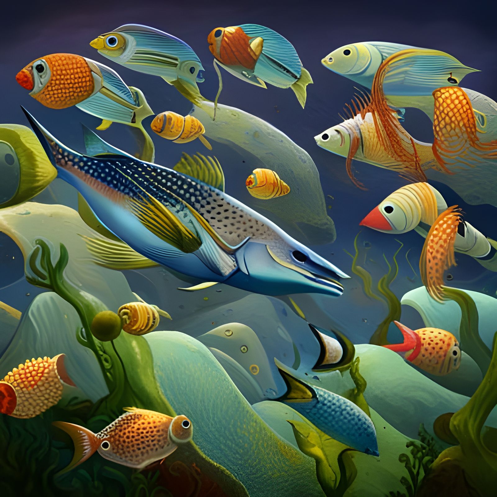 Detailed Hyperrealistic Japanese Painting in 8k