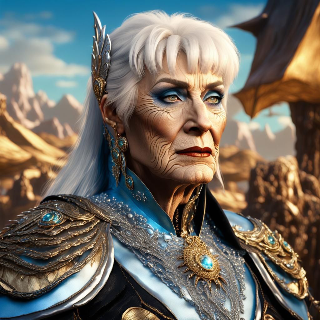 Xena Warrior Princess: Hyperrealistic Digital Matte Painting