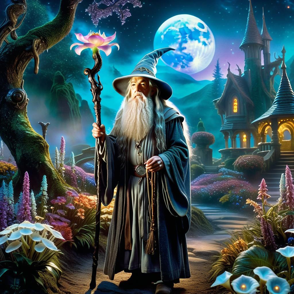 Gandalf the Blue During His Flower Period