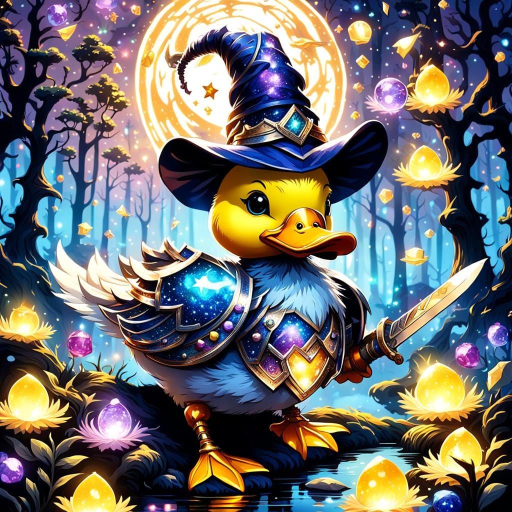 Duck Wizard Warrior in Twilight Forest