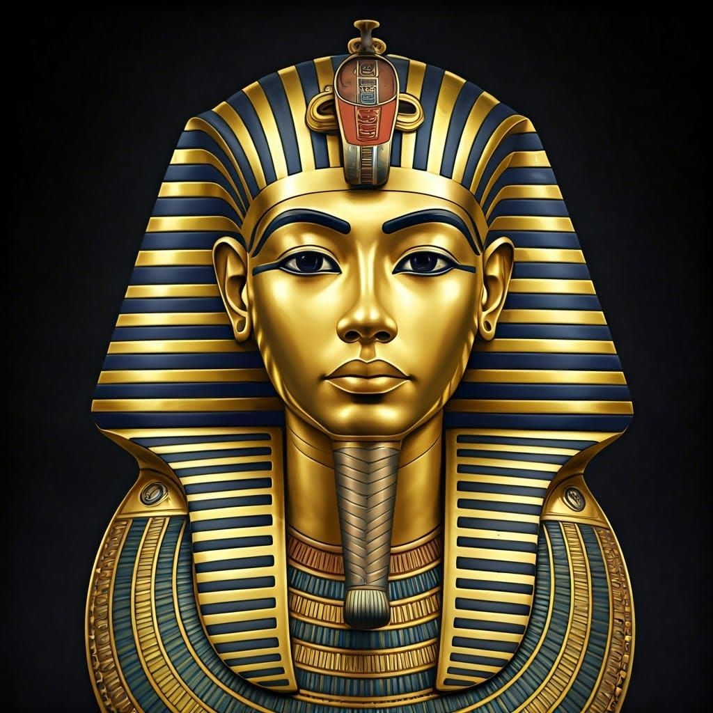 AI Recreation of King Tut's Golden Mask