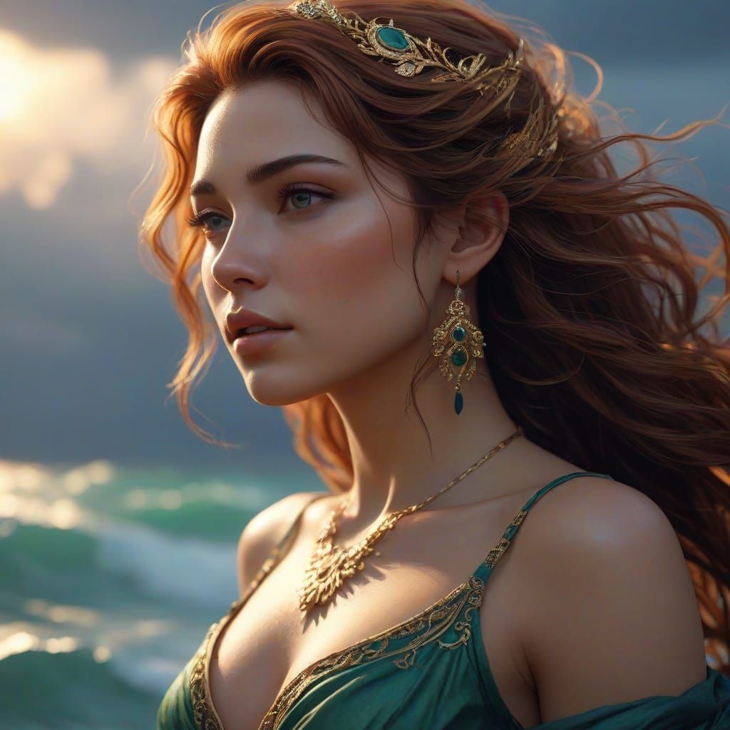 Ethereal Goddess of the Golden Coast