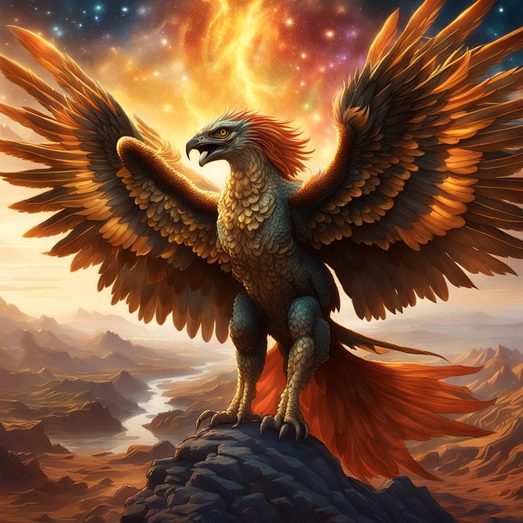 The Celestial Gryphon Phoenix