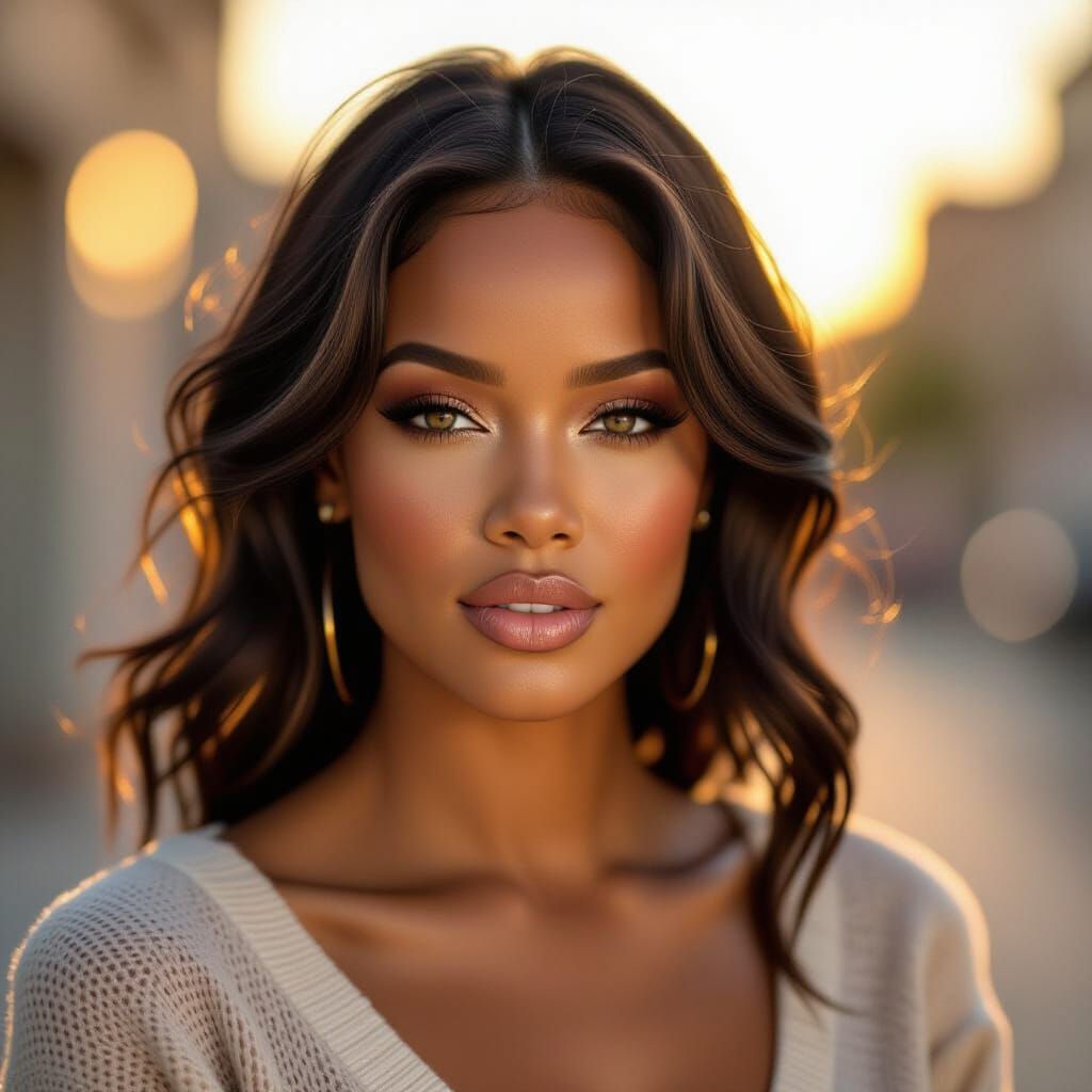 Ultra-Realistic Portrait of a Stunning Rihanna