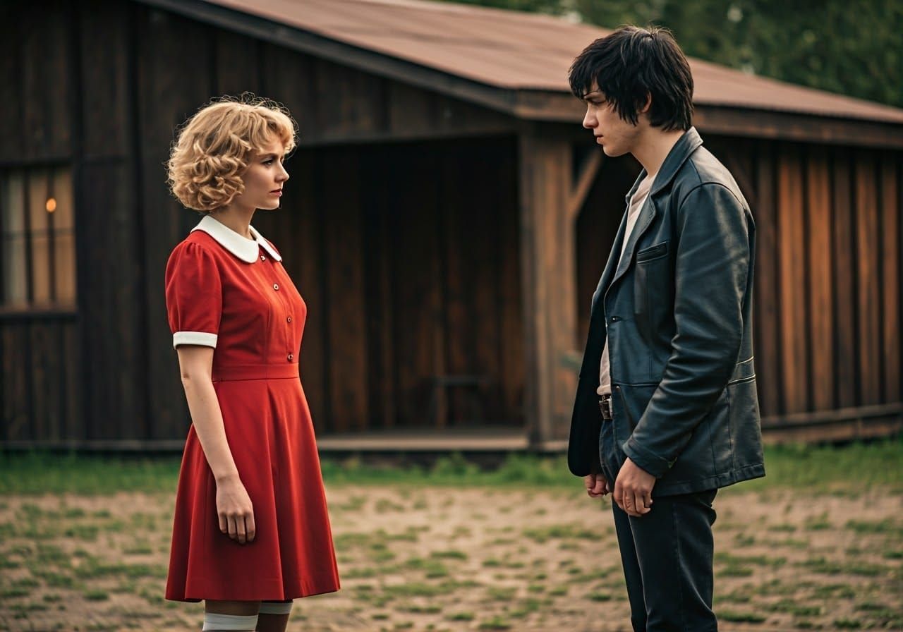 Romantic Film Still with Warm Nostalgic Glow