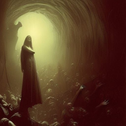 Gothic Horror: Story's End in Doré Style