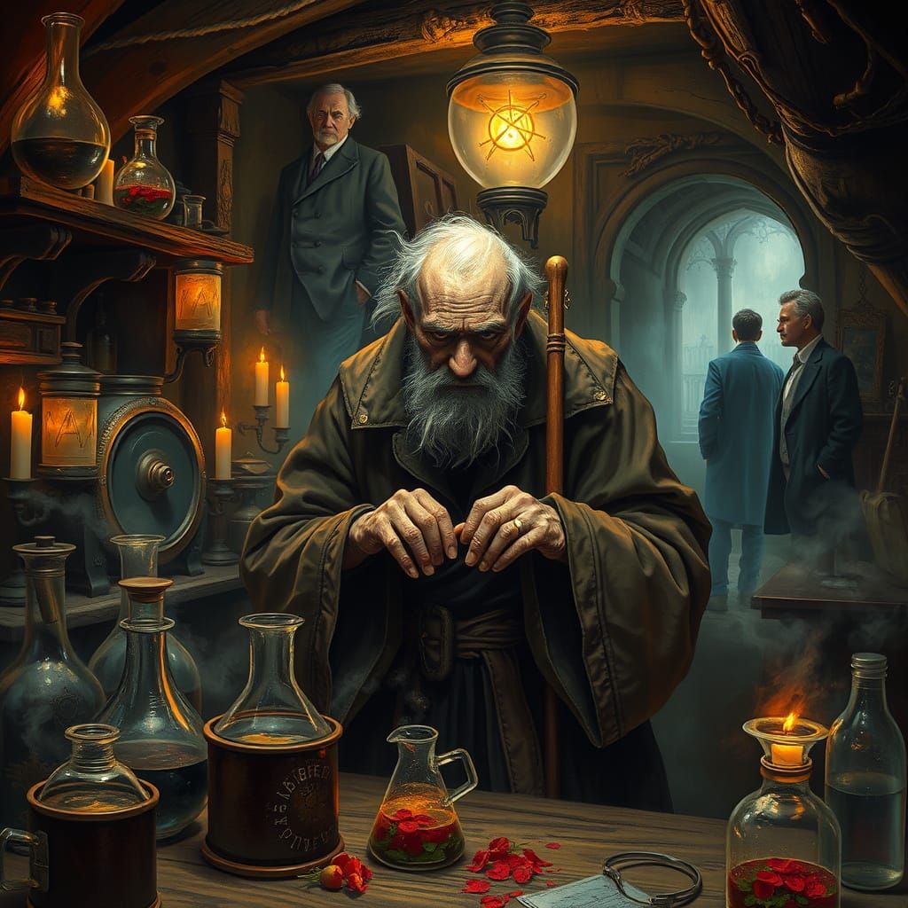 Alchemist's Surprise: A Meeting of Worlds