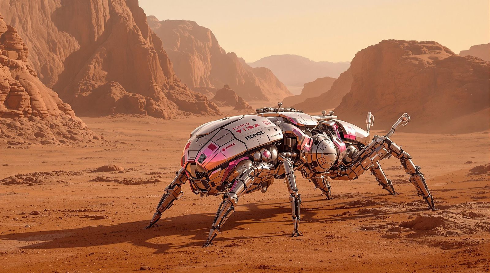 Cybernetic Mars Rover Unveils Alien Landscape