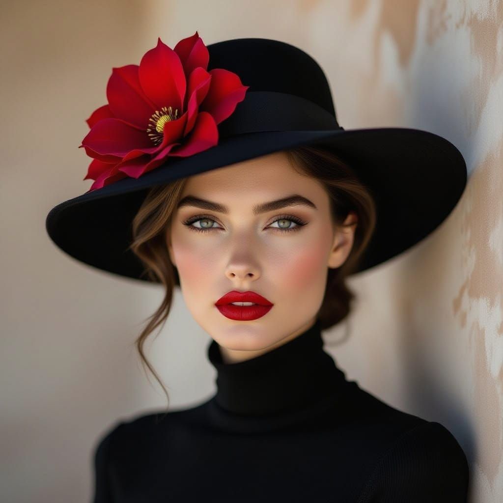 A photograph in the style of Peter Lindbergh depicting an el...