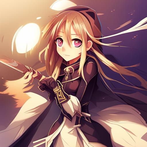 Anime Character in Japanese Manga Style