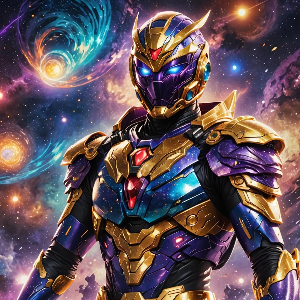 Kamen Rider Guardian in Galactic Fantasy Art