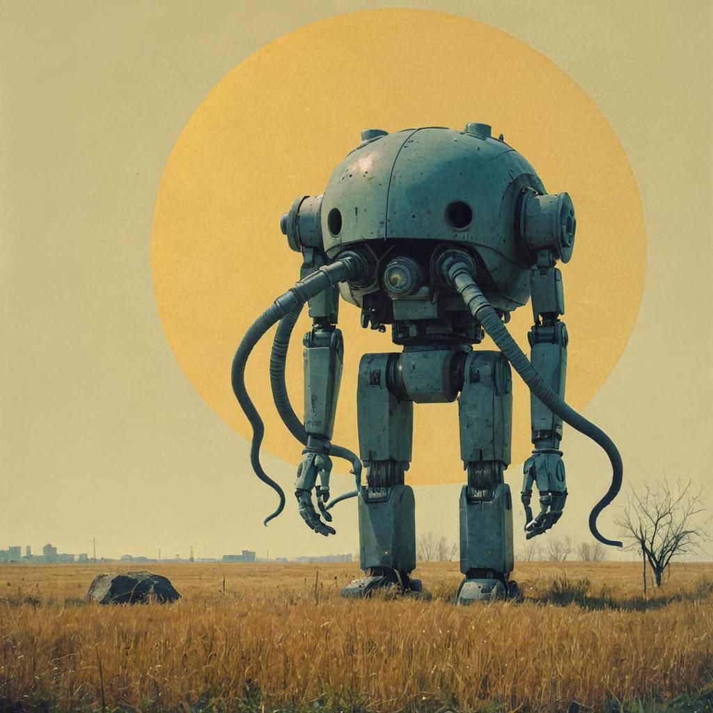 Eerie Liminal Metropolis in 90's Photo Style