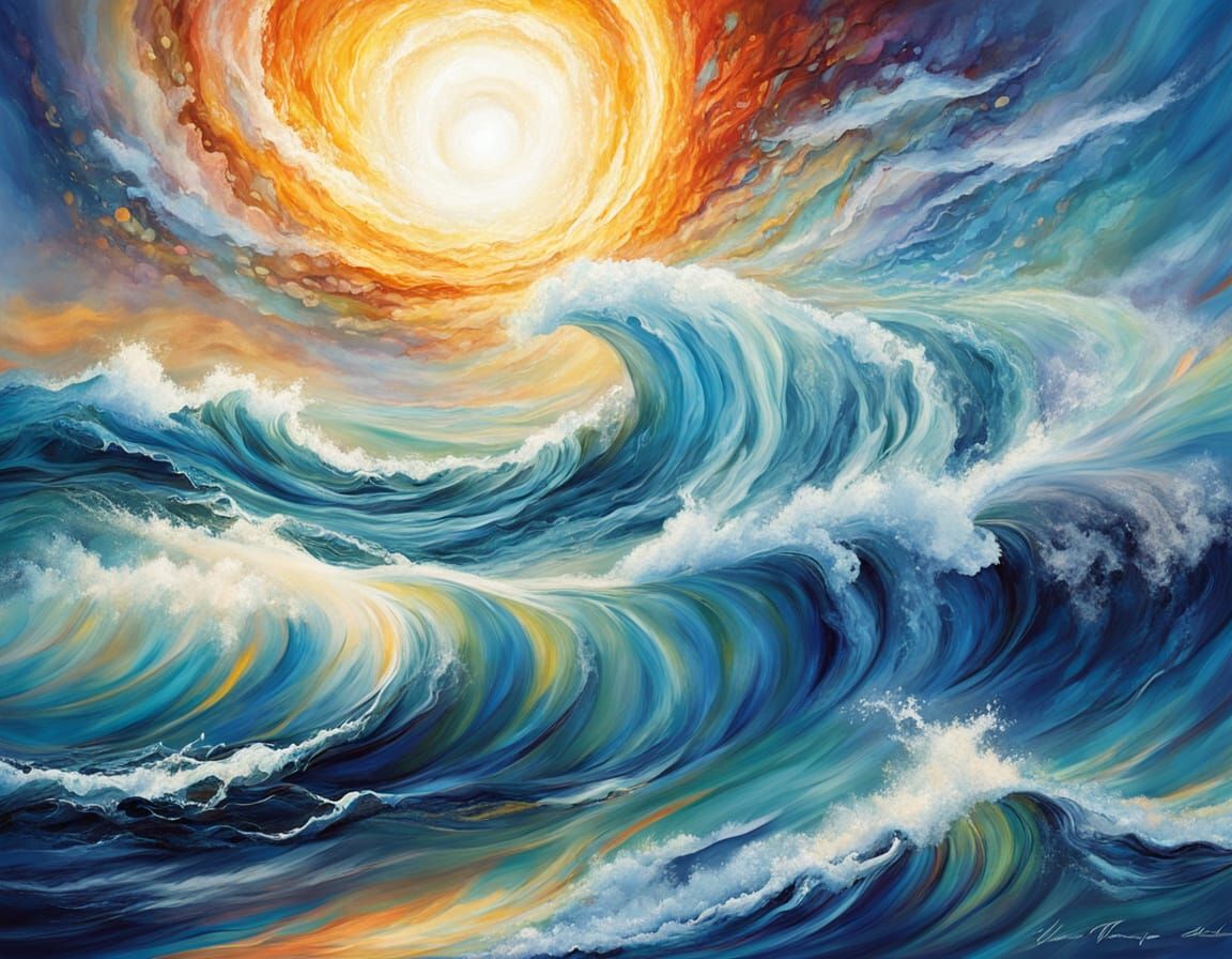 Abstract Quantum Flow of Sun, Moon, Wind, and Sea