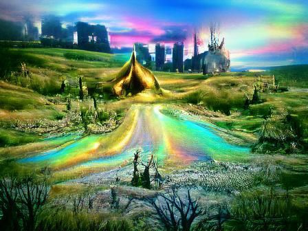 Post-Apocalyptic Wonderland: Golden Hour Earth Art