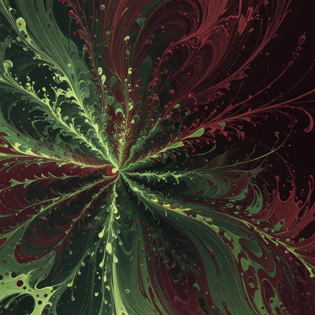 Abstract Cymatic Glitch Art with Rare Color Palettes