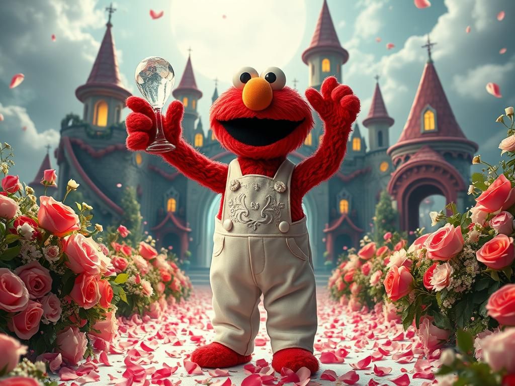 Elmo at the Crystalline Muppet Palace