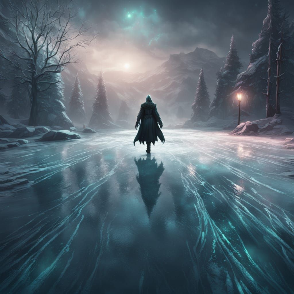 Dark Fantasy Vampire Concept Art: Tiffany Chin Ice Skating i...