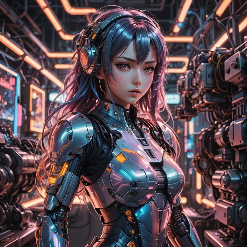 Mind Control Anime Girl in WLOP Style