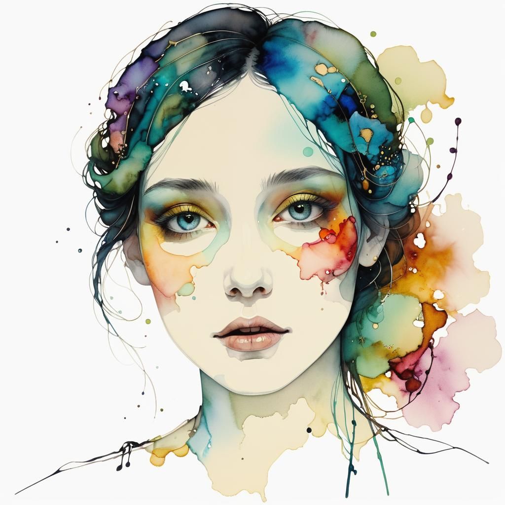 Vibrant Arabesque Patterns in Triadic Colors