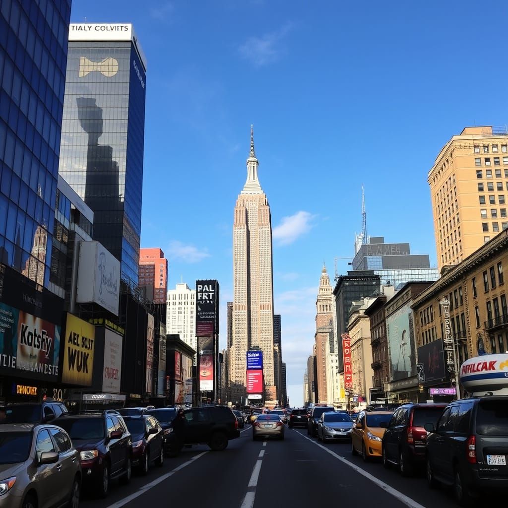 Night View of New York City