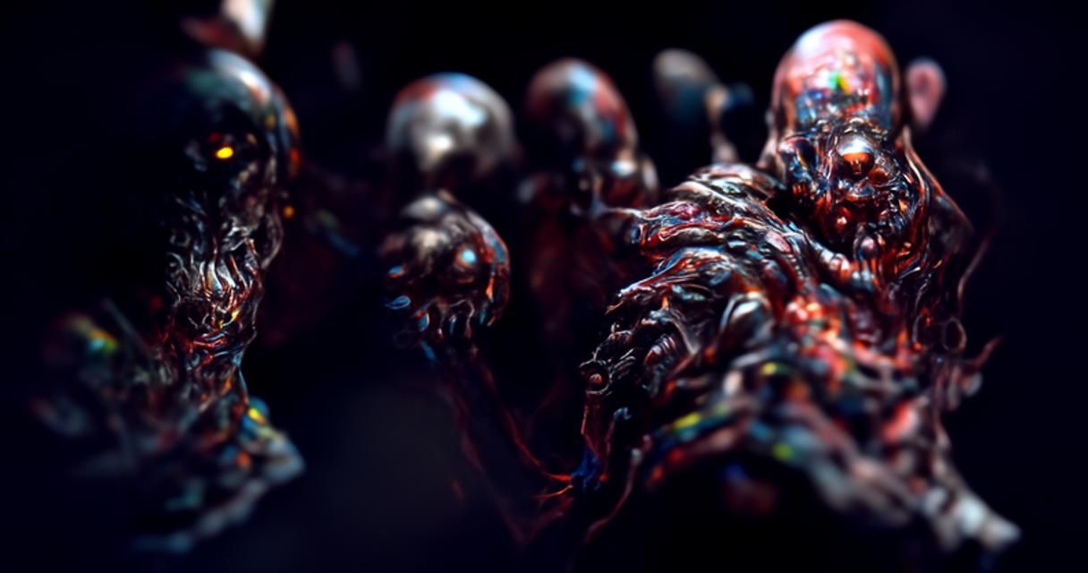 Horrific AI Vision in Gustave Doré Style