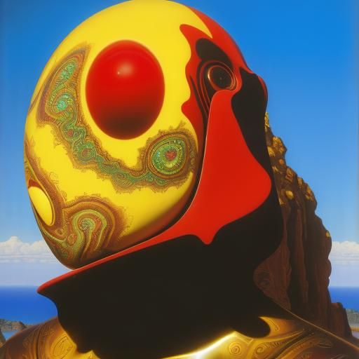 Photorealistic David in Surrealist Abstract Style