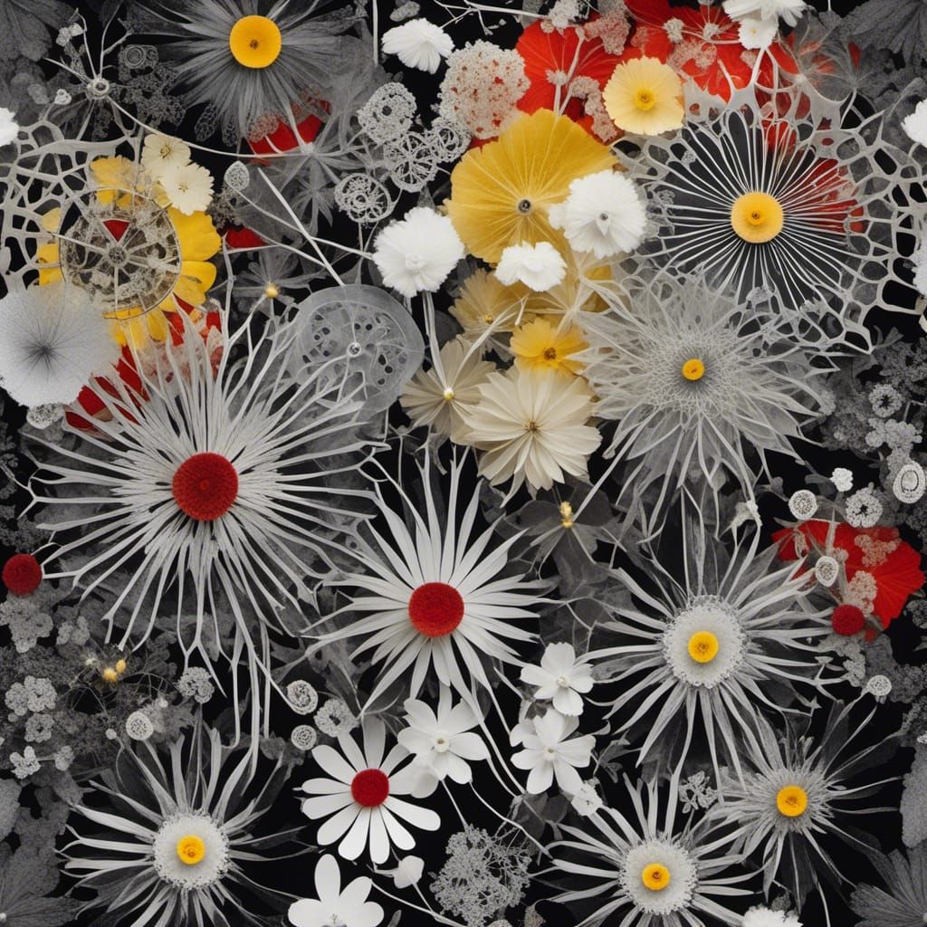 <lora:Photograms:1.0>  Create a Black and white photogram, a primitive photography technique that involves direct exposu...