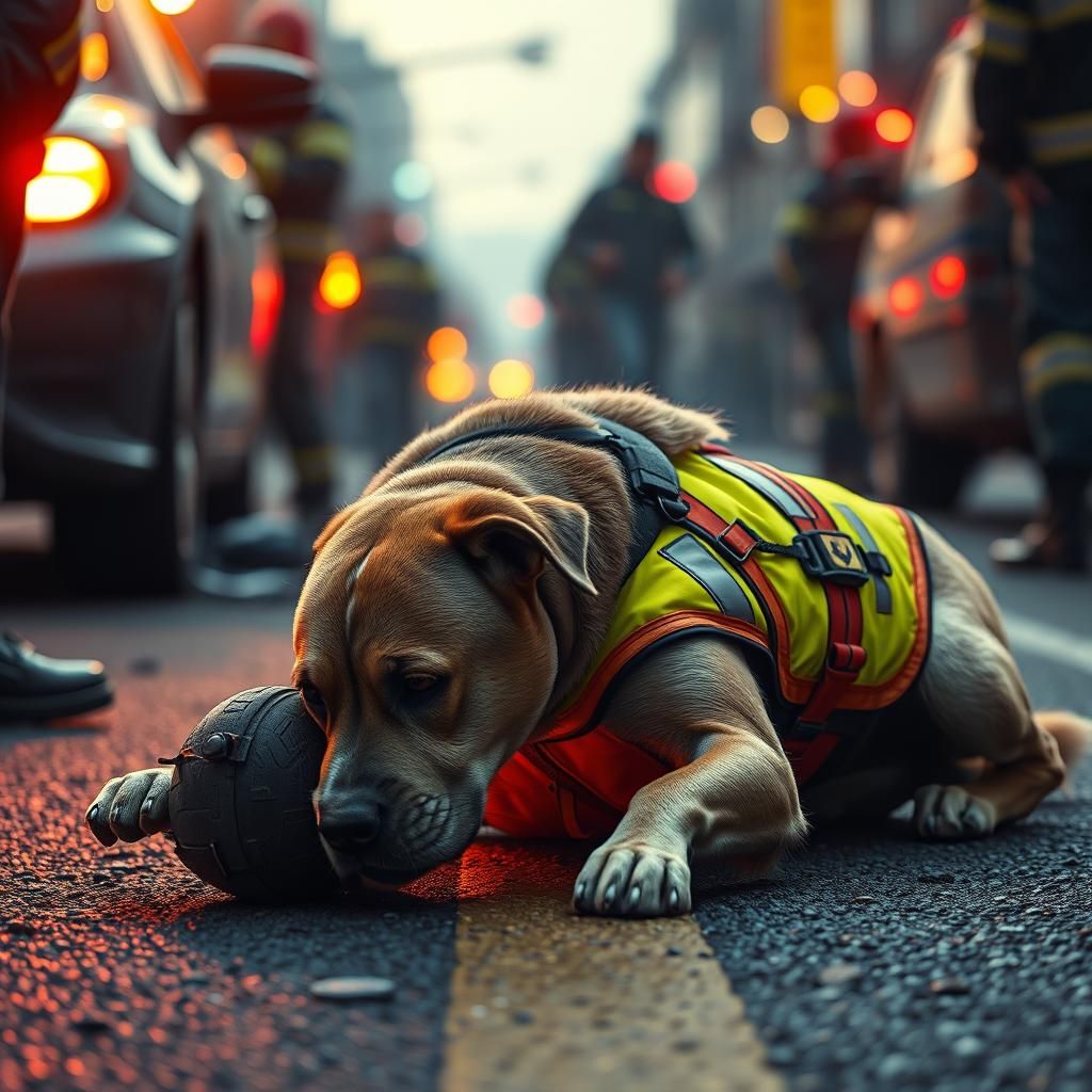 Heroic Dog Performs CPR at Accident Scene
