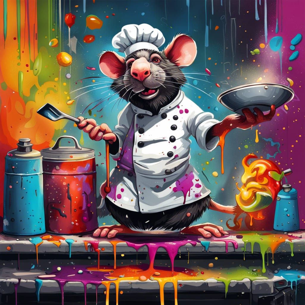 cartoon ratatouille gangster chef