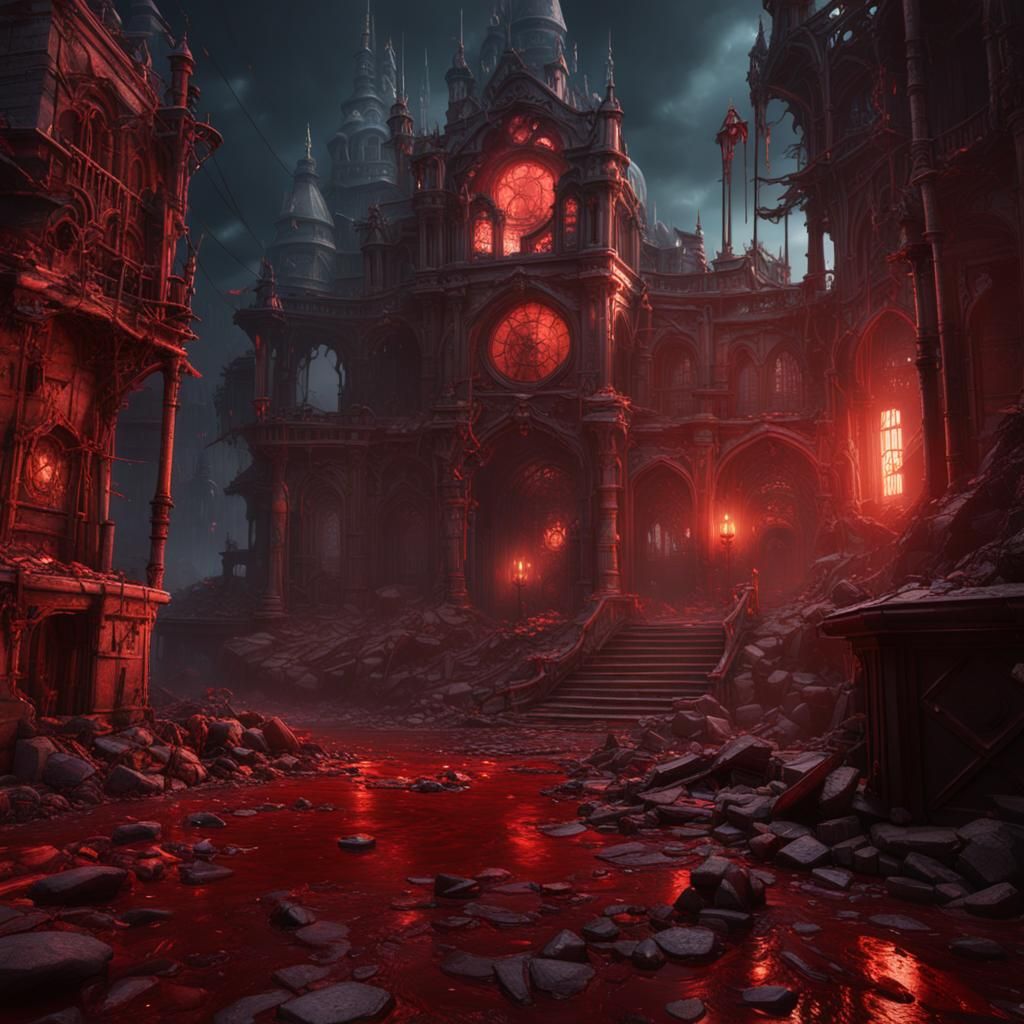 Fantastical Matte Painting in Deep Color