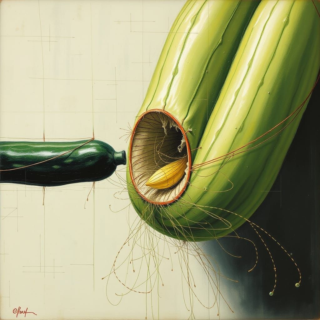 Surreal Cucumbers Negotiate Inverted Gravity