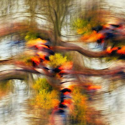 Abstract Autumnal Landscape Art