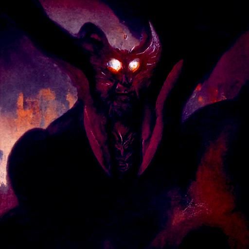 Sinister Satan Figure by Greg Rutkowski