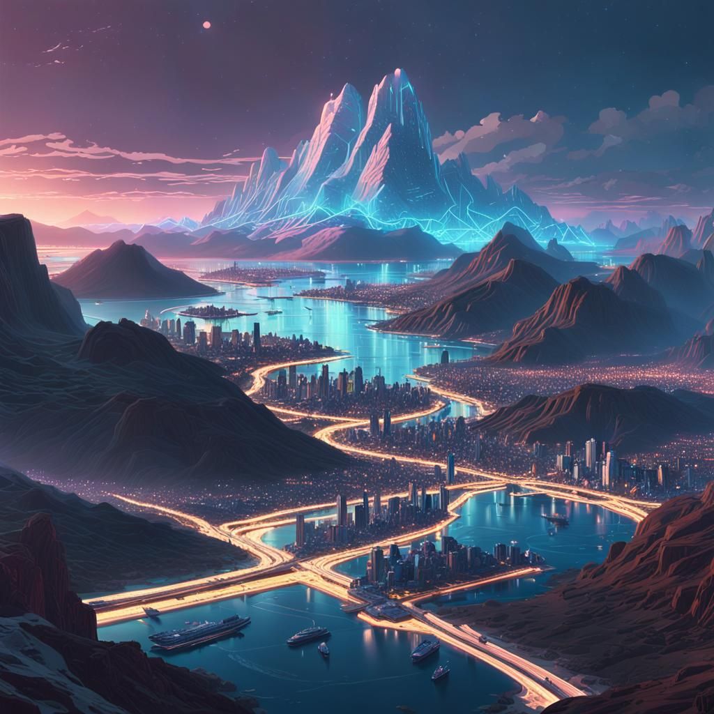 Ethereal Marble World in Epic Cinematic Style