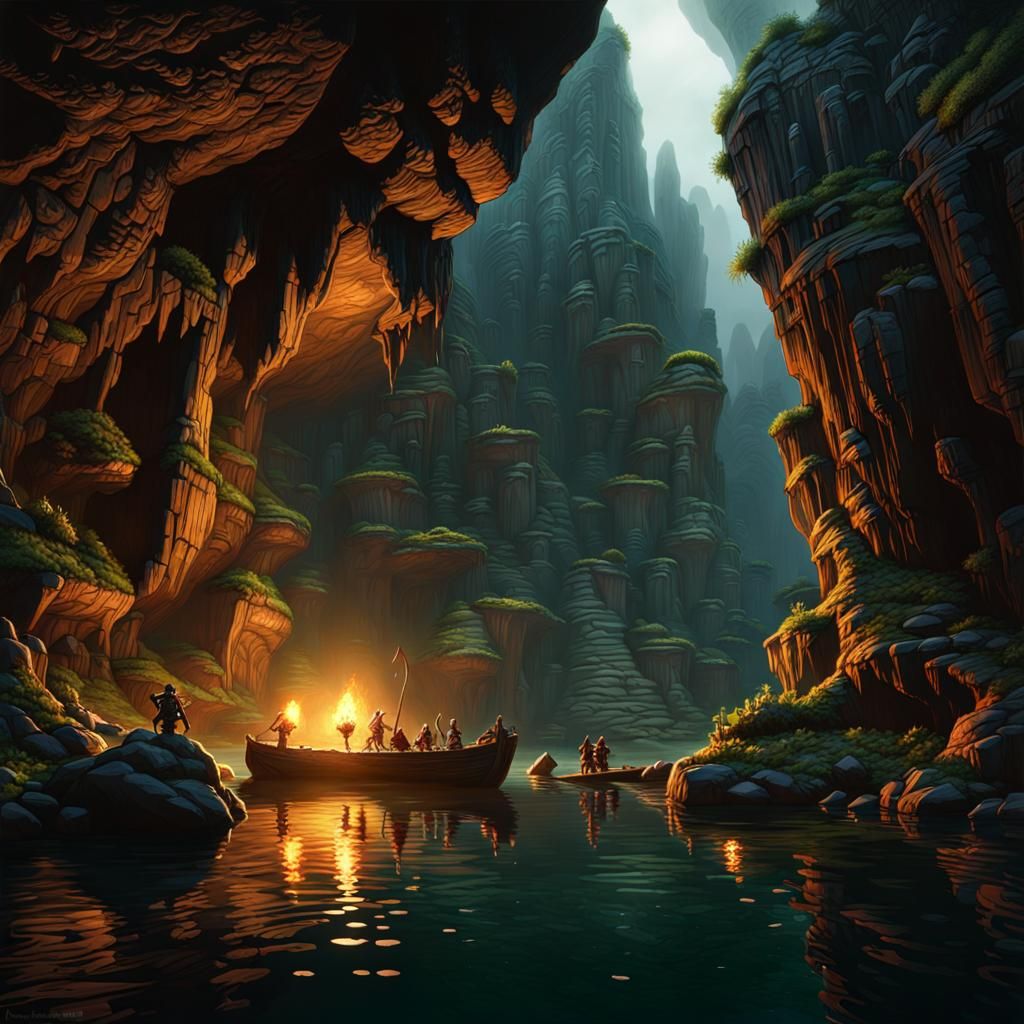 Deep in a mountain, far underground, far deeper down than the goblin hords ever attempt to venture, is cavern with a lak...