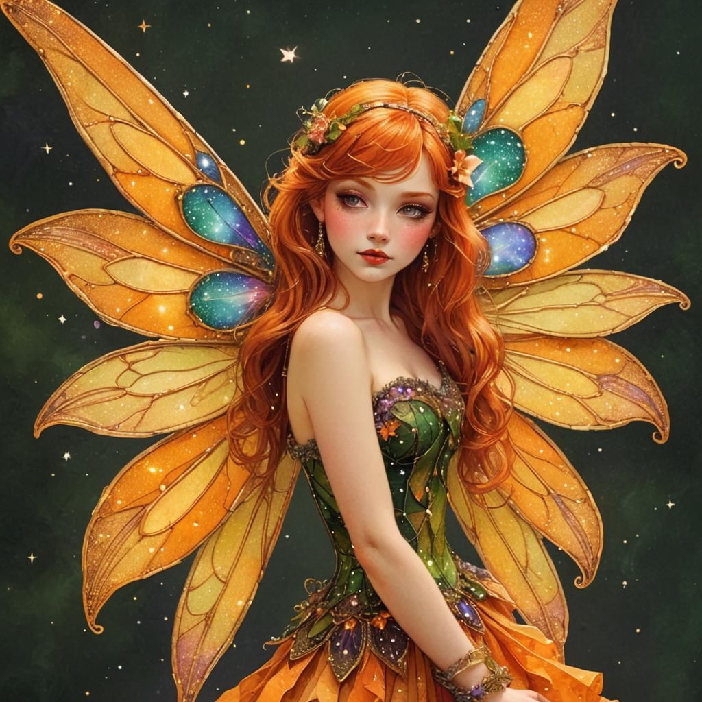 Beautiful Redhead Fairy