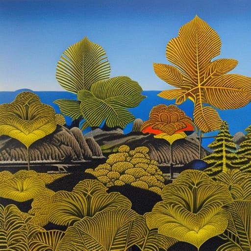 Psychedelic Dada Fractal in Triadic Colors