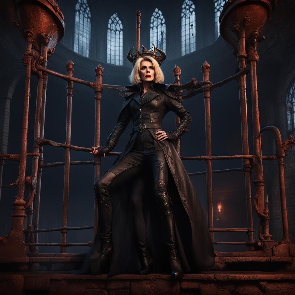 Joanna Lumley as Gothic Mistress Satan: 8K Art