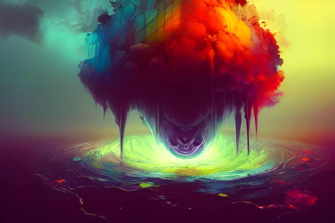 Experimental Digital Art Painting in 8k Resolution