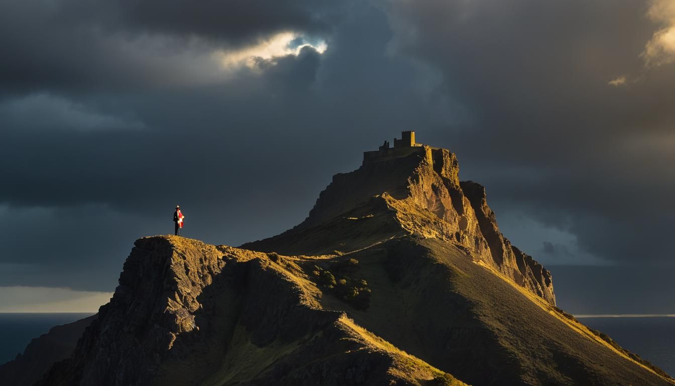 Napoleon on Saint Helena: A Romanticism-Inspired Scene