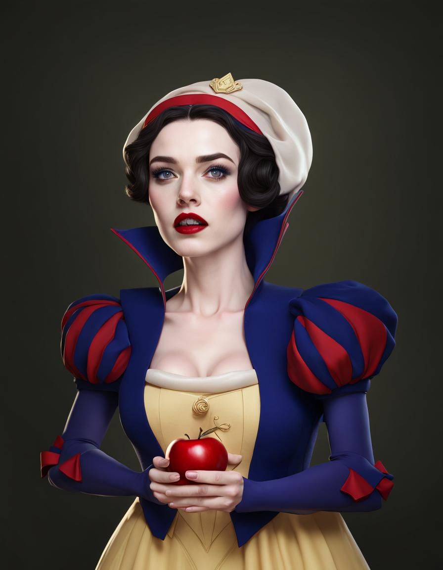 Brett Cooper as Snow White: Detailed Matte Painting