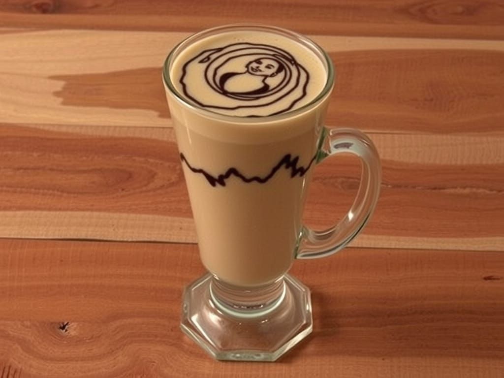 Thick Cold Coffee in a Glass