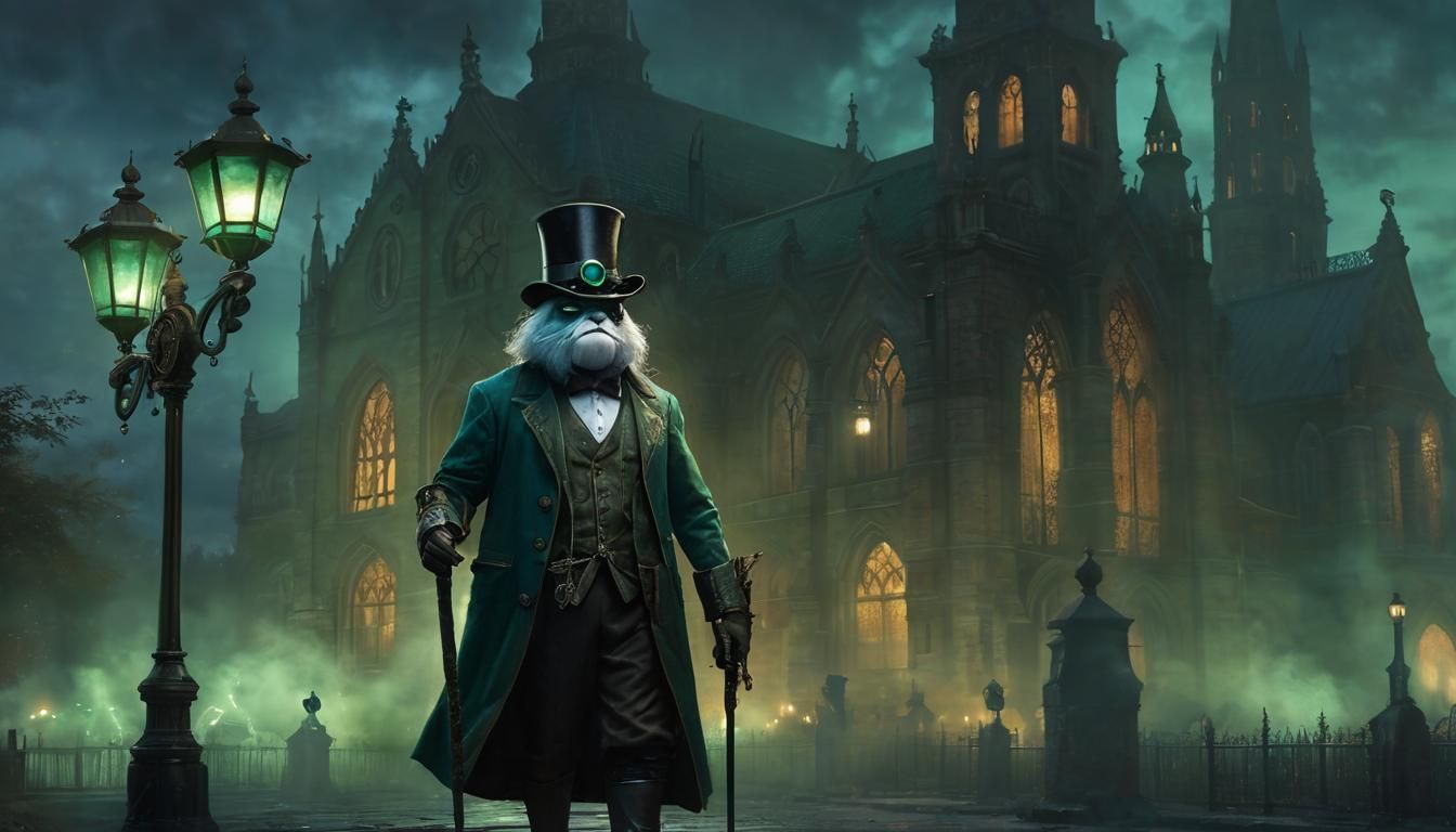 Steampunk Turtle Gentleman in Victorian Attire