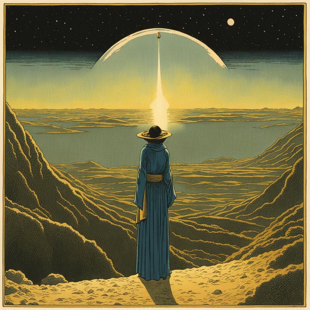 Extraterrestrial Being Tarot Card in Multiple Styles