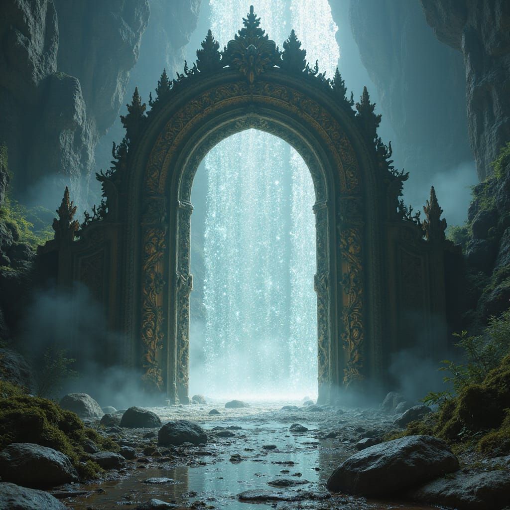 Majestic Gate of Shimmering Light Shards