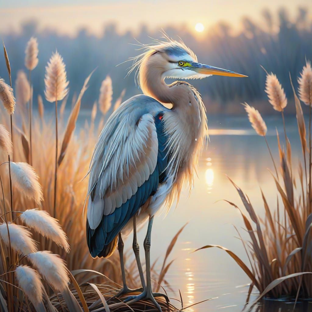 Ethereal heron