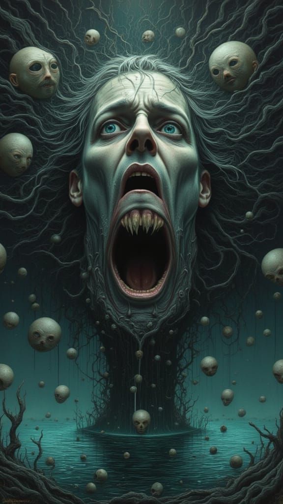 Mindscape of Emotions: Faces of Thought from a Serene Face