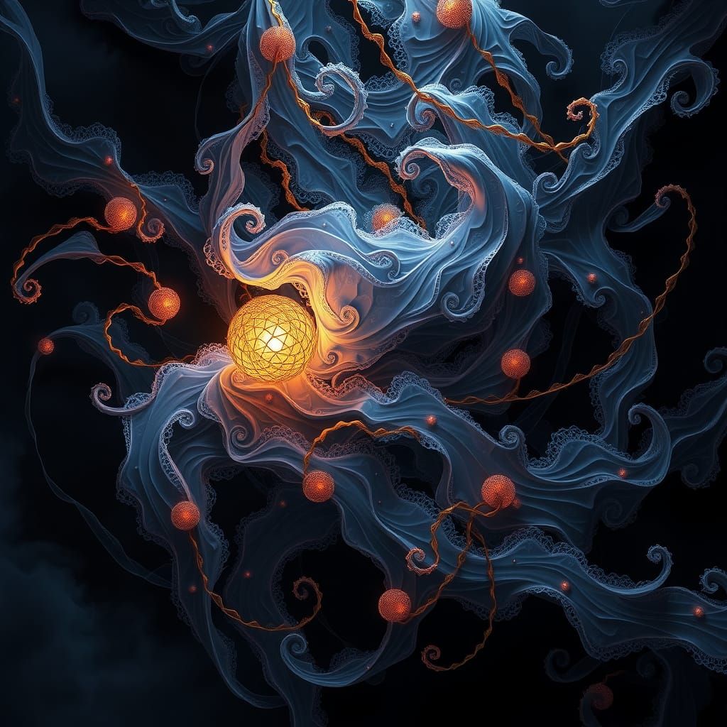 Mystical Dreamlike Scene in Detailed Matte Painting Style